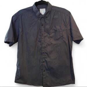 Colours Alexander Julian black Microdot Short-Sleeve Button-Down Shirt